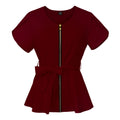 Scrub premium Elegance - Ziper e Ajuste na Cintura