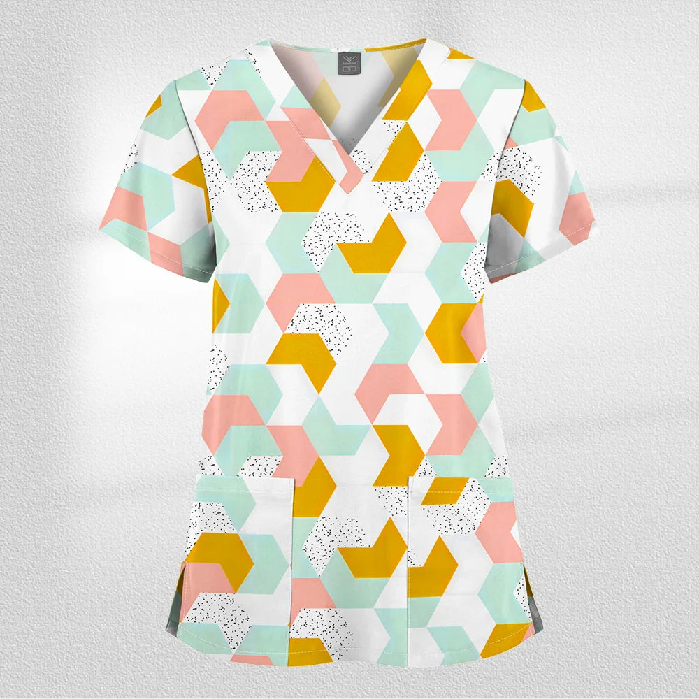 Scrub Premium Floral Garden - Conforto e Estilo no Plantão