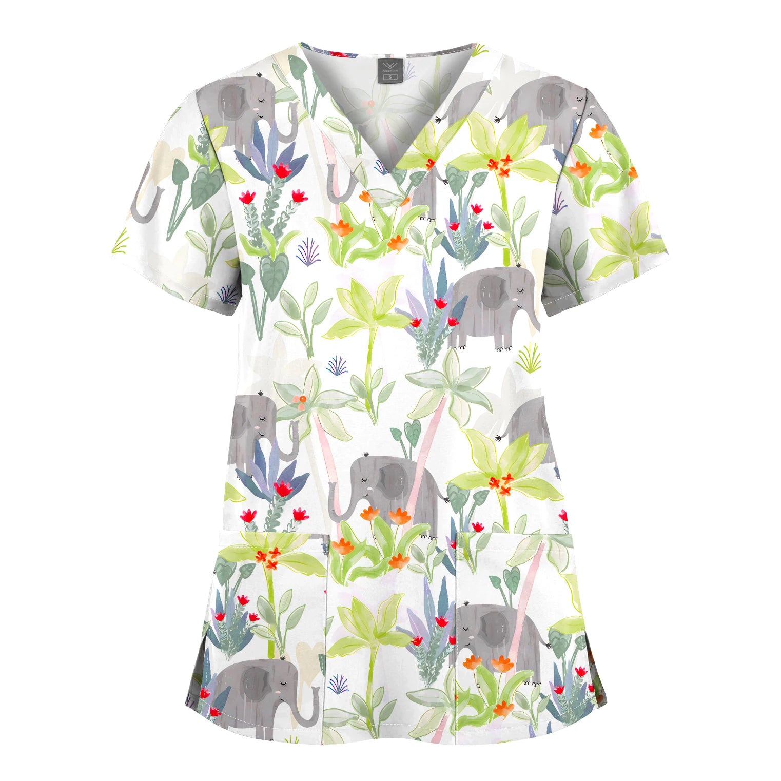 Scrub Premium Floral Garden - Conforto e Estilo no Plantão