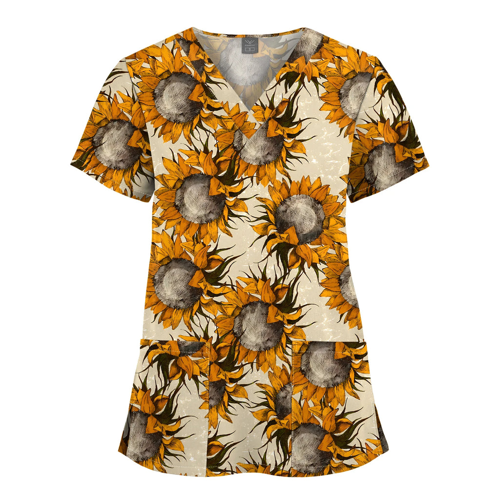 Scrub Premium Floral Garden - Conforto e Estilo no Plantão