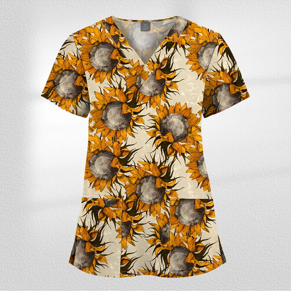 Scrub Premium Floral Garden - Conforto e Estilo no Plantão