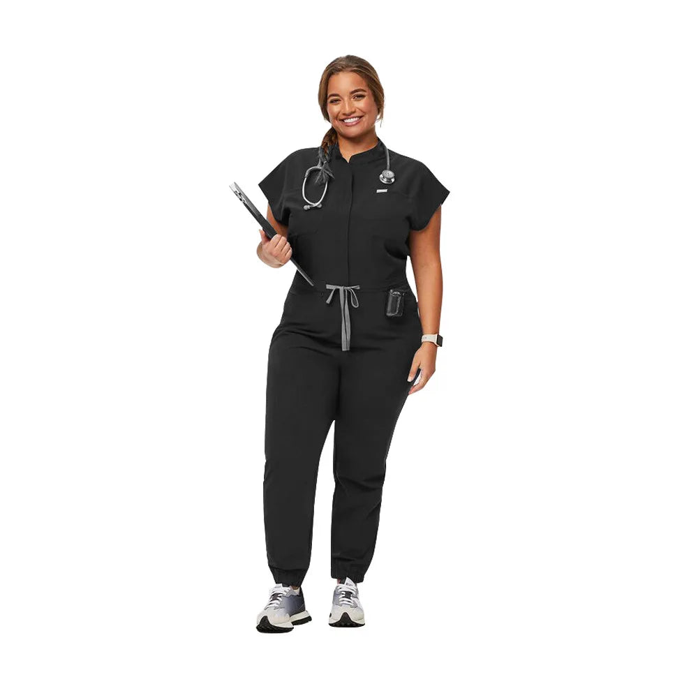 Women's Nurse Uniform Set - Bat Sleeve One-Piece Design for Handwashing & Daily Care | High-Qility Workwear