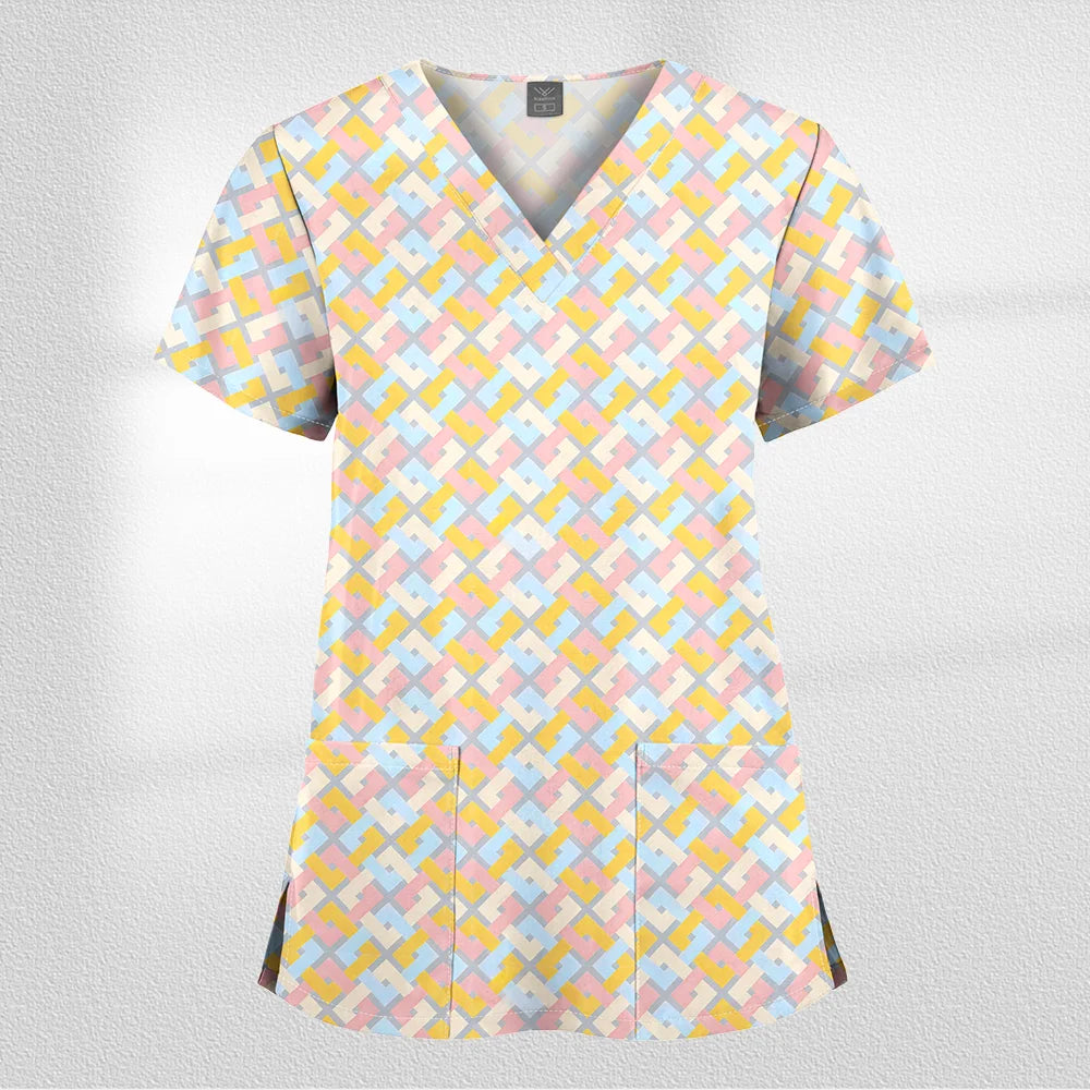 Scrub Premium Floral Garden - Conforto e Estilo no Plantão