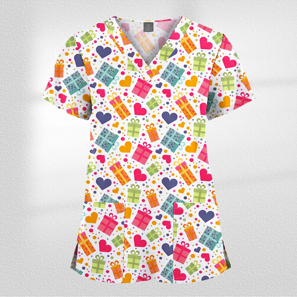 Scrub Premium Floral Garden - Conforto e Estilo no Plantão