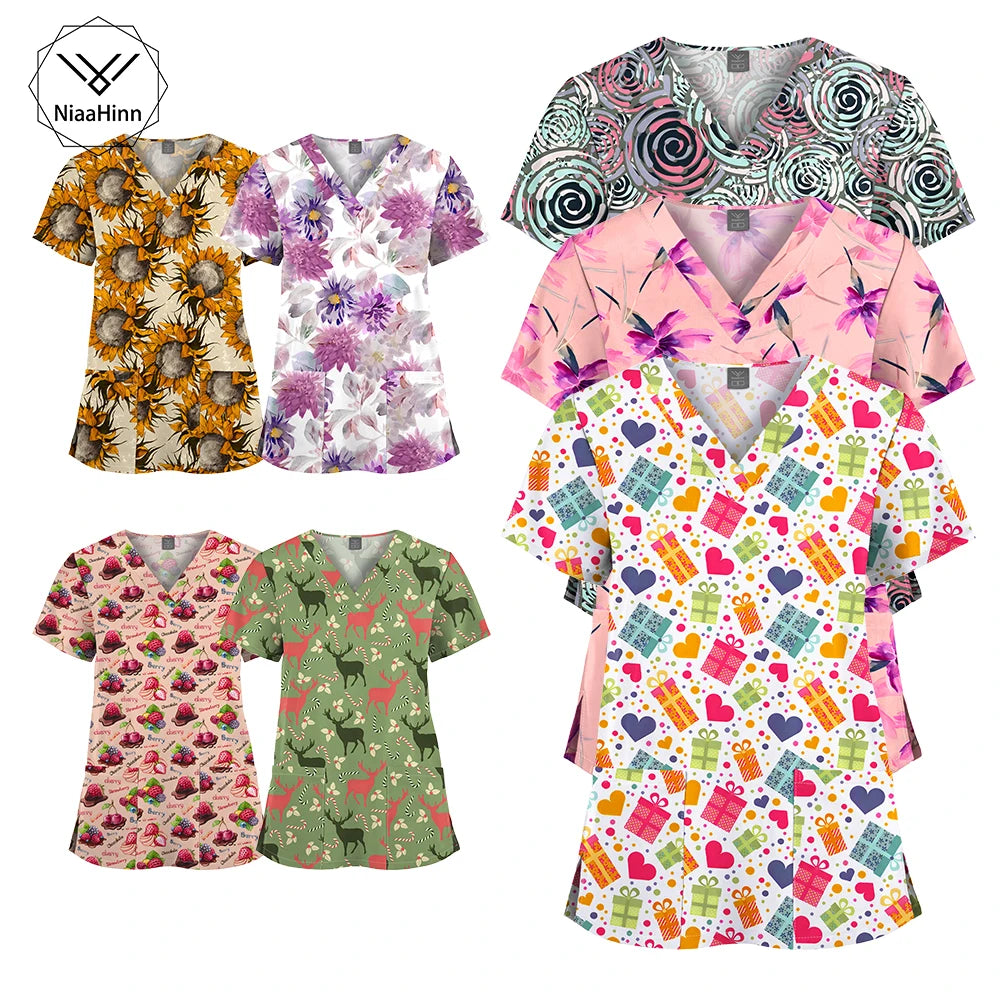 Scrub Premium Floral Garden - Conforto e Estilo no Plantão