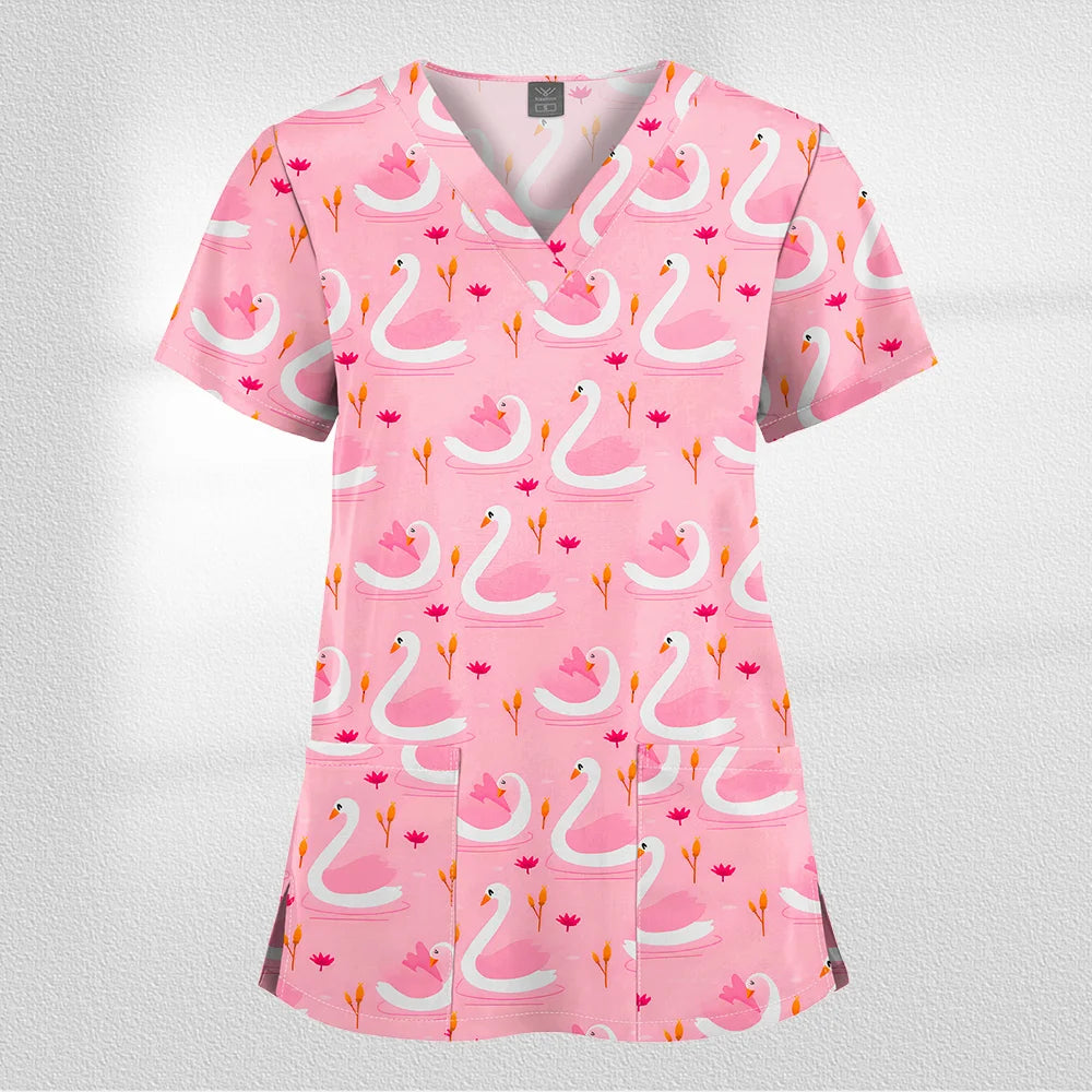 Scrub Premium Floral Garden - Conforto e Estilo no Plantão