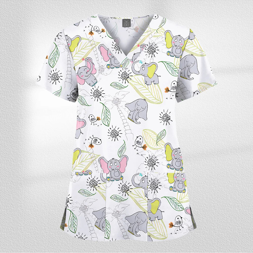 Scrub Premium Floral Garden - Conforto e Estilo no Plantão