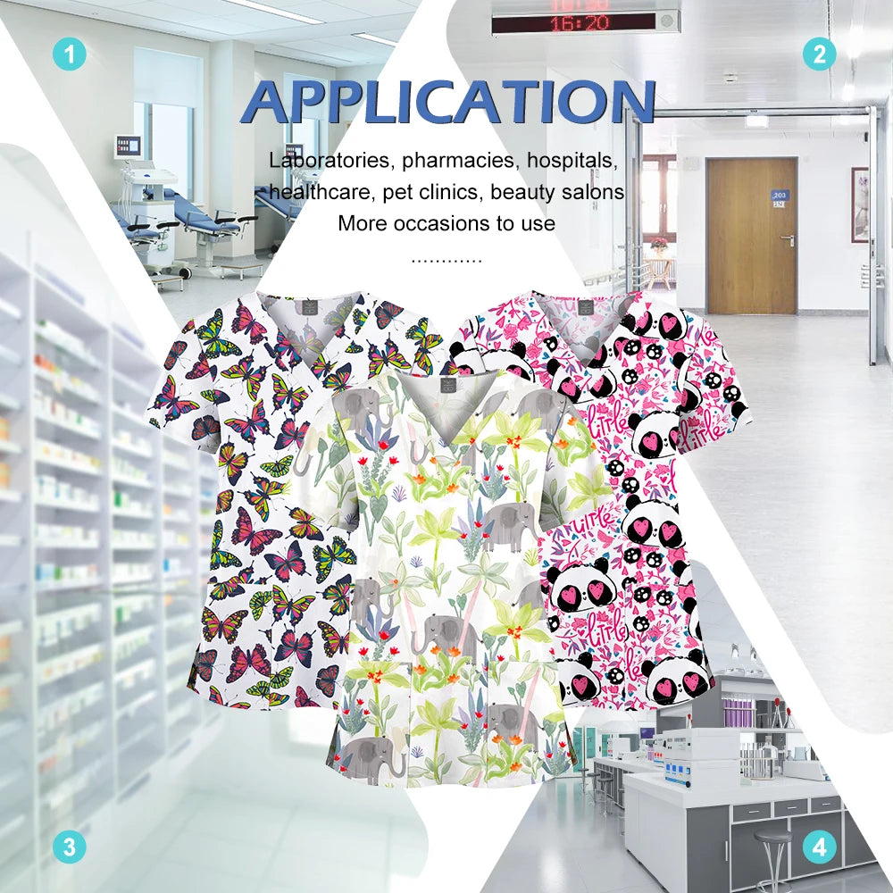 Scrub Premium Floral Garden - Conforto e Estilo no Plantão