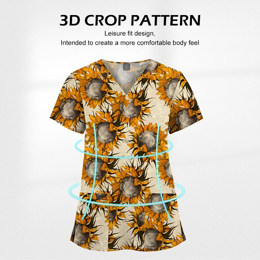 Scrub Premium Floral Garden - Conforto e Estilo no Plantão