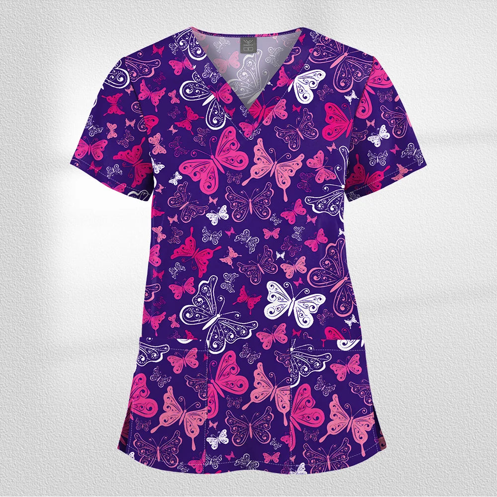Scrub Premium Floral Garden - Conforto e Estilo no Plantão