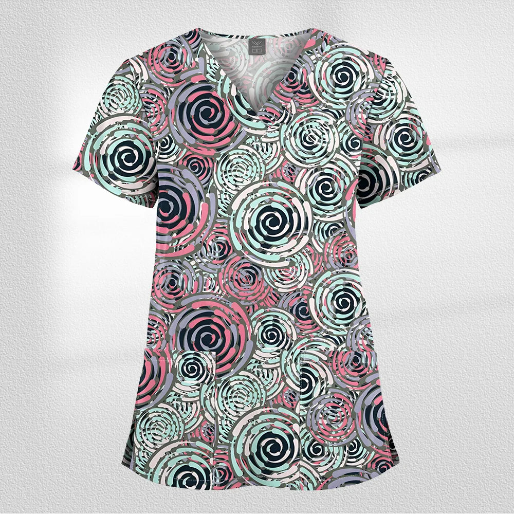 Scrub Premium Floral Garden - Conforto e Estilo no Plantão